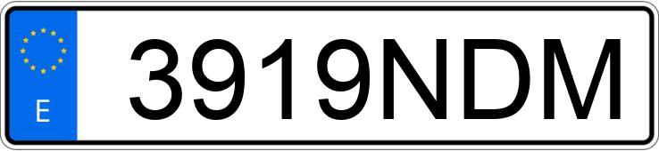 Numer rejestracyjny 3919NDM posiada MERCEDES CLA (118)