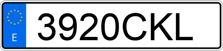 Numer rejestracyjny 3920CKL posiada CITROEN C3