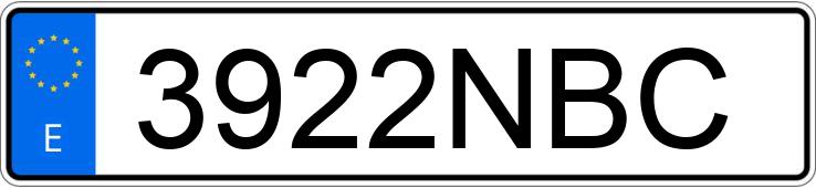 Numer rejestracyjny 3922NBC posiada AUDI A3 SPORTBACK Numer rejestracyjny 3922NBC posiada AUDI A3 SPORTBACK