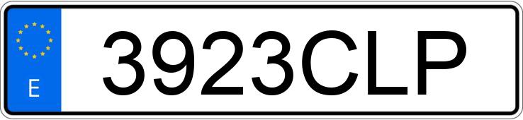 Numer rejestracyjny 3923CLP posiada HONDA CIVIC