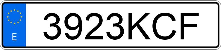 Numer rejestracyjny 3923KCF posiada PEUGEOT EXPERT Numer rejestracyjny 3923KCF posiada PEUGEOT EXPERT