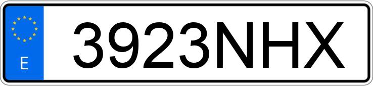 Numer rejestracyjny 3923NHX posiada PEUGEOT 2008