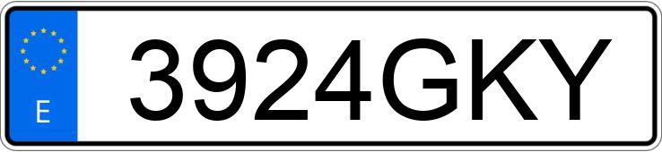 Numer rejestracyjny 3924GKY posiada LAMBORGHINI GALLARDO 5.0 V10 520 Numer rejestracyjny 3924GKY posiada LAMBORGHINI GALLARDO 5.0 V10 520