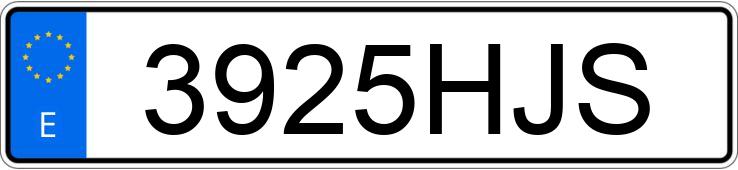 Numer rejestracyjny 3925HJS posiada CITROEN C5