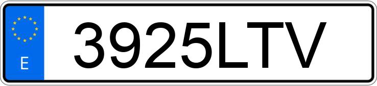 Numer rejestracyjny 3925LTV posiada IVECO DAILY