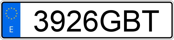 Numer rejestracyjny 3926GBT posiada SEAT LEON