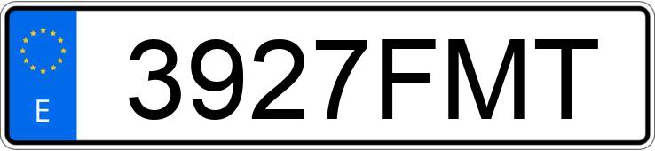 Numer rejestracyjny 3927FMT posiada OPEL ASTRA