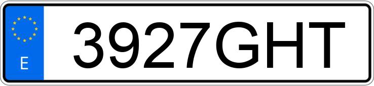 Numer rejestracyjny 3927GHT posiada OPEL ANTARA