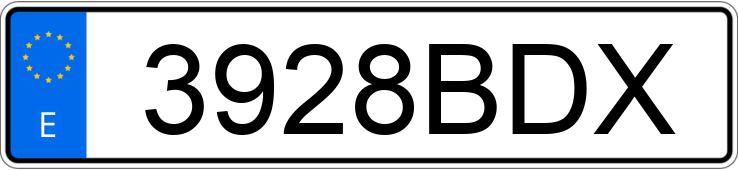 Numer rejestracyjny 3928BDX posiada AUDI A3 Numer rejestracyjny 3928BDX posiada AUDI A3
