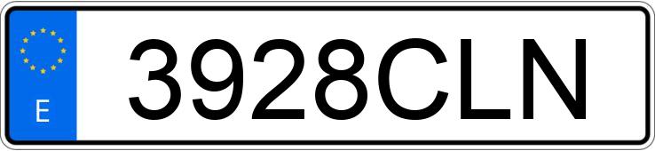 Numer rejestracyjny 3928CLN posiada VOLKSWAGEN GOLF