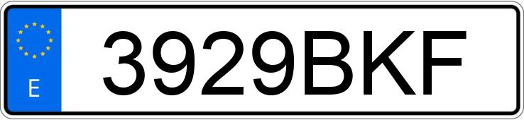 Numer rejestracyjny 3929BKF posiada VOLKSWAGEN POLO