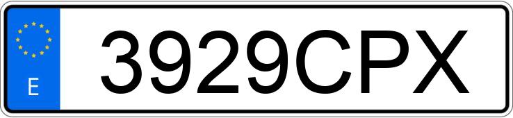 Numer rejestracyjny 3929CPX posiada SEAT CORDOBA