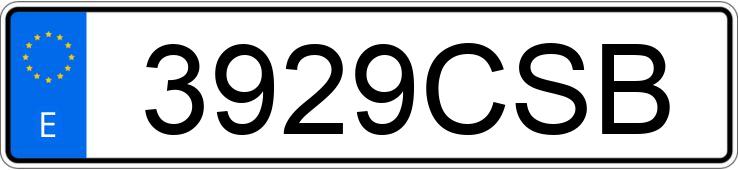 Numer rejestracyjny 3929CSB posiada VOLKSWAGEN PASSAT