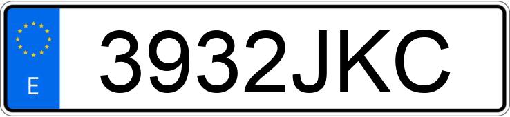 Numer rejestracyjny 3932JKC posiada RENAULT TRAFIC