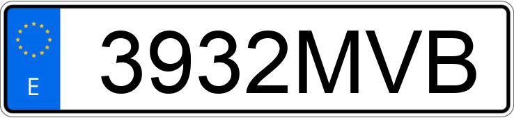 Numer rejestracyjny 3932MVB posiada OLDSMOBILE DYNAMIC