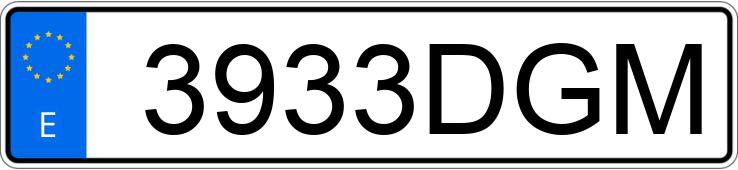 Numer rejestracyjny 3933DGM posiada SKODA OCTAVIA