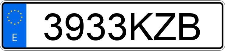 Numer rejestracyjny 3933KZB posiada IVECCO DAYLI