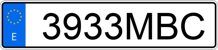 Numer rejestracyjny 3933MBC posiada VOLKSWAGEN POLO