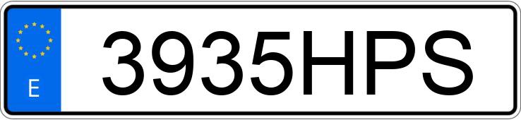 Numer rejestracyjny 3935HPS posiada DACIA LODGY