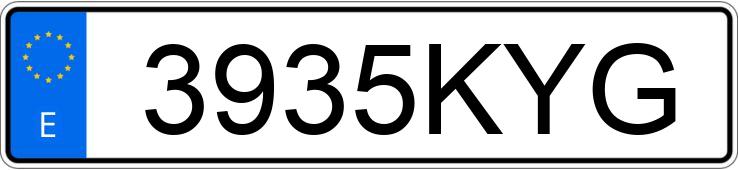 Numer rejestracyjny 3935KYG posiada SEAT ARONA