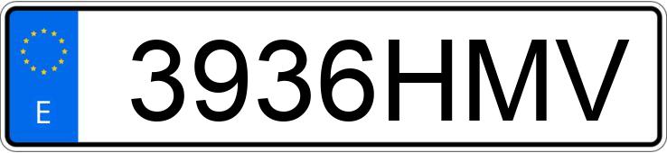 Numer rejestracyjny 3936HMV posiada PEUGEOT 5008