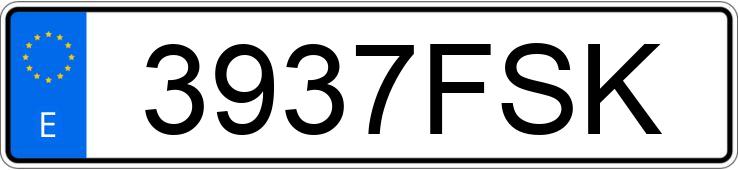 Numer rejestracyjny 3937FSK posiada SEAT ALTEA