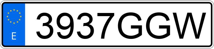 Numer rejestracyjny 3937GGW posiada MCC SMART Numer rejestracyjny 3937GGW posiada MCC SMART