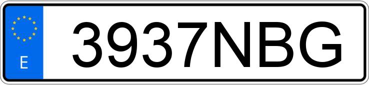 Numer rejestracyjny 3937NBG posiada ALPEX HOBBY