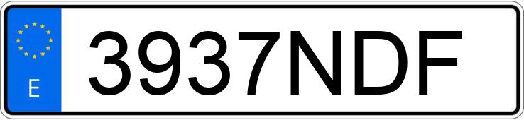 Numer rejestracyjny 3937NDF posiada AUDI Q2