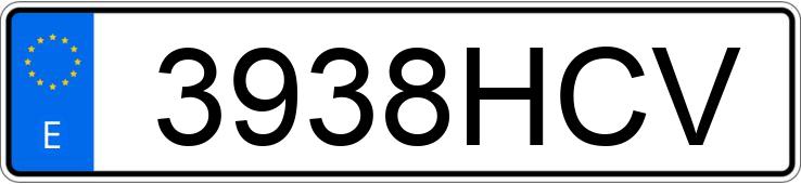 Numer rejestracyjny 3938HCV posiada VOLKSWAGEN SCIROCCO