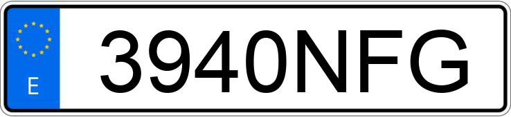 Numer rejestracyjny 3940NFG posiada VOLKSWAGEN TRANSPORTER