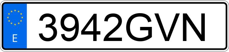 Numer rejestracyjny 3942GVN posiada SEAT EXEO