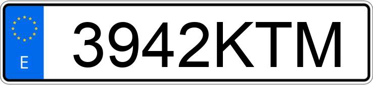 Numer rejestracyjny 3942KTM posiada LEXUS LS 500 H