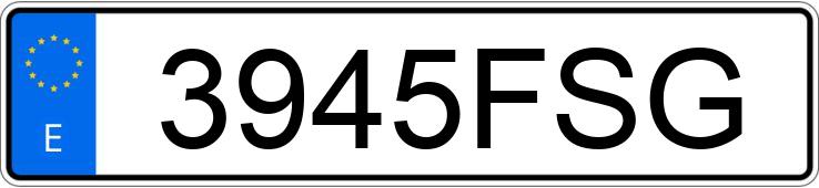 Numer rejestracyjny 3945FSG posiada CITROEN C4