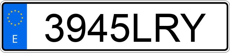 Numer rejestracyjny 3945LRY posiada HONDA CR-V