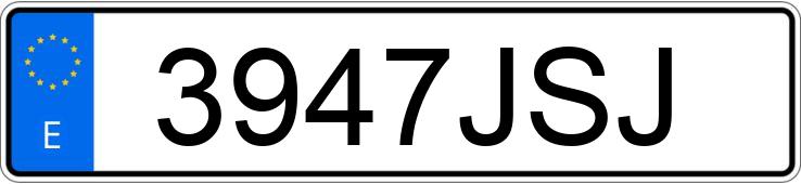 Numer rejestracyjny 3947JSJ posiada INFINITI QX30