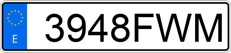 Numer rejestracyjny 3948FWM posiada SHERCO 3.2