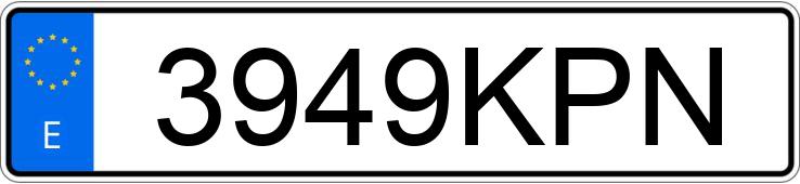 Numer rejestracyjny 3949KPN posiada SSANGYONG/KGM TIVOLI