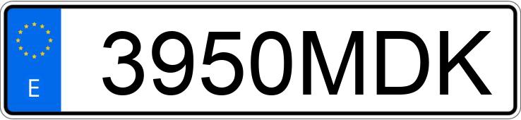 Numer rejestracyjny 3950MDK posiada KIA RIO