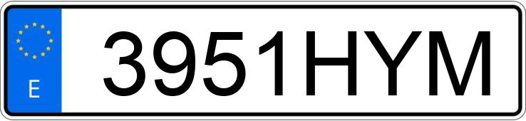 Numer rejestracyjny 3951HYM posiada VOLKSWAGEN TOURAN Numer rejestracyjny 3951HYM posiada VOLKSWAGEN TOURAN