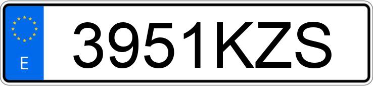 Numer rejestracyjny 3951KZS posiada MERCEDES A (176)