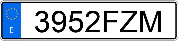 Numer rejestracyjny 3952FZM posiada ALFA ROMEO 159