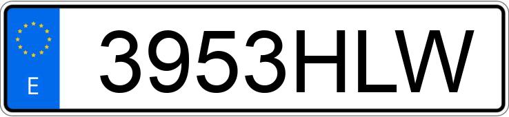 Numer rejestracyjny 3953HLW posiada BMW X1