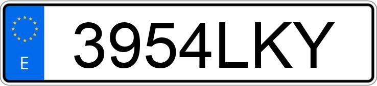 Numer rejestracyjny 3954LKY posiada MERCEDES A (177)