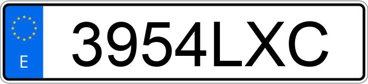 Numer rejestracyjny 3954LXC posiada FORD FOCUS