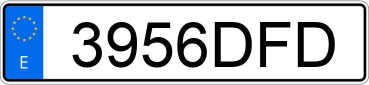 Numer rejestracyjny 3956DFD posiada VOLKSWAGEN PASSAT 1.9TDI 4MOTION 130 HIGH