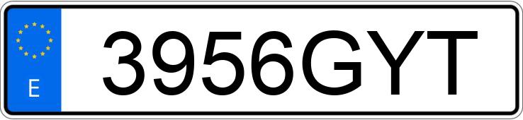 Numer rejestracyjny 3956GYT posiada AUDI A3 SPORTBACK