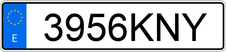 Numer rejestracyjny 3956KNY posiada FIAT 500 Numer rejestracyjny 3956KNY posiada FIAT 500