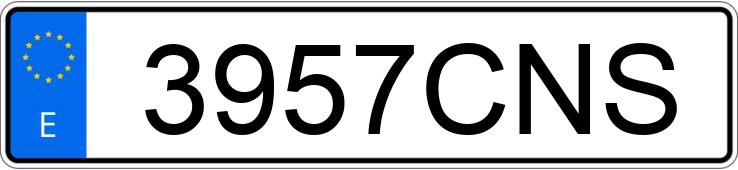 Numer rejestracyjny 3957CNS posiada BMW SERIE 3