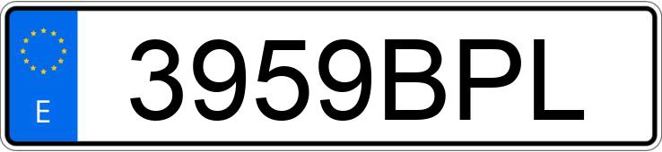 Numer rejestracyjny 3959BPL posiada PEUGEOT 306